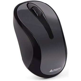  Мышь беспроводная A4Tech G3-280NS серый/черный (1200dpi) silent USB (2but) 