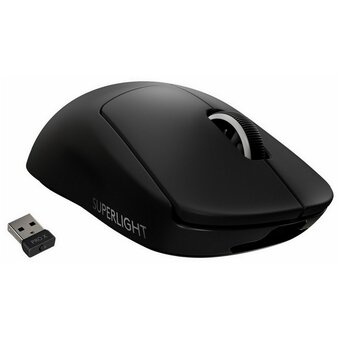  Мышь беспроводная Logitech G PRO X SUPERLIGHT черный (25600dpi) USB (4but) 