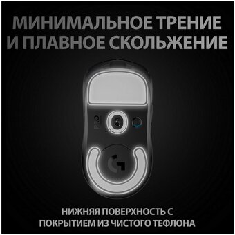  Мышь беспроводная Logitech G PRO X SUPERLIGHT черный (25600dpi) USB (4but) 