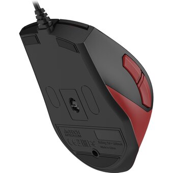  Мышь A4Tech Fstyler FM45S Air красный/черный (2400dpi) silent USB (7but) 