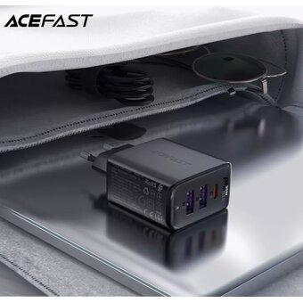  СЗУ ACEFAST A57 PD35W GaN (2*USB-A+USB-C) - Black 