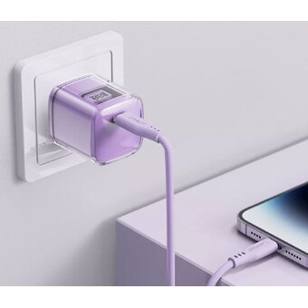  СЗУ ACEFAST A53 Sparkling series PD30W GaN (USB-C) - Alfa Purple 