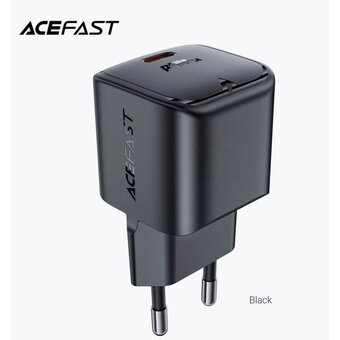  СЗУ ACEFAST A77 mini PD30W GaN USB-C - Black 