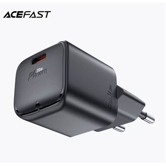  СЗУ ACEFAST A73 mini PD20W GaN USB-C - Black 