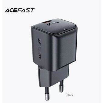  СЗУ ACEFAST A73 mini PD20W GaN USB-C - Black 