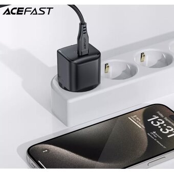  СЗУ ACEFAST A77 mini PD30W GaN USB-C - Black 