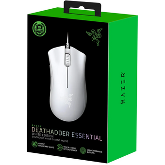  Мышь Razer DeathAdder Essential (RZ01-03850200-R3C1) белый (6400dpi) USB (5but) 