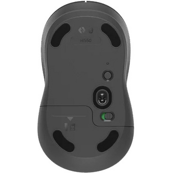  Мышь беспроводная Logitech M550 (910-007190) темно-серый/серый (4000dpi) BT/Radio USB (3but) 