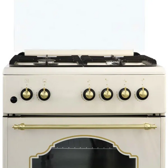  Кухонная плита De luxe 606040.24г-006 (610390) бежевый ретро 