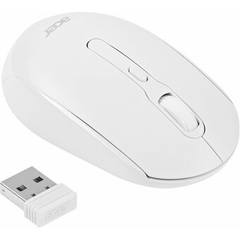  Мышь беспроводная Acer OMR308 (ZL.MCECC.023) белый (1600dpi) USB (4but) 