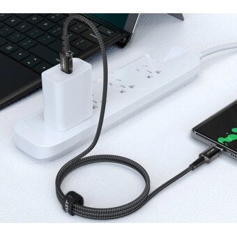  Кабель ACEFAST C1-03 USB-C to USB-C aluminum alloy charging data cable Black 