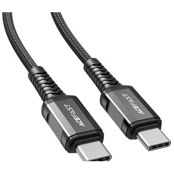  Кабель ACEFAST C1-03 USB-C to USB-C aluminum alloy charging data cable Black 