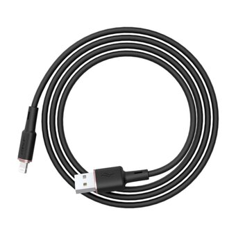  Кабель ACEFAST C2-02 USB-A to Lightning zinc alloy silicone charging data cable Black 