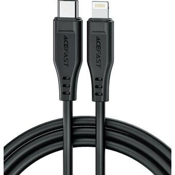  Кабель ACEFAST C3-01 USB-C to Lightning TPE charging data cable Black 