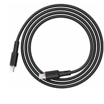  Кабель ACEFAST C2-01 USB-C to Lightning zinc alloy silicone charging data cable Black 