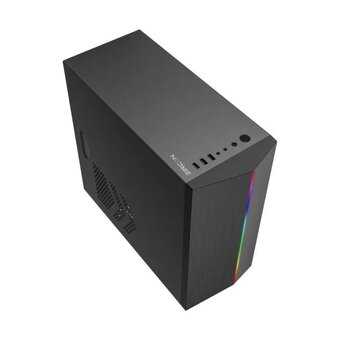  Корпус Zircon Lima без БП (Midi Tower,Micro-ATX, Черн,1*USB3.0,2*USB2.0, 1*92mm ) 