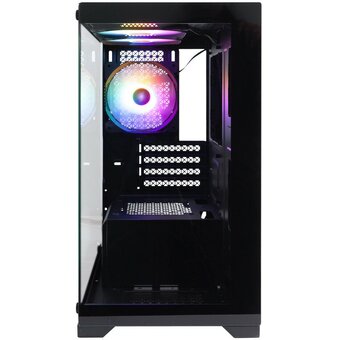  Корпус 1STPLAYER Miku Mi2 Black (Mi2-BK-3F1) / mATX / 3x120mm LED fans 