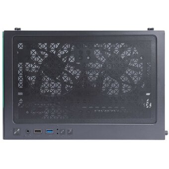  Корпус 1STPLAYER Miku Mi2 Black (Mi2-BK-3F1) / mATX / 3x120mm LED fans 