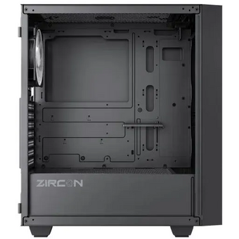  Корпус Zircon Tropez BK без БП (Midi Tower,ATX, Черн,1*USB3.0,1*USB2.0) 