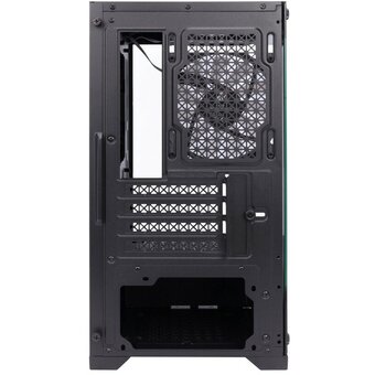  Корпус 1STPLAYER Miku Mi2 Black (Mi2-BK-3F1) / mATX / 3x120mm LED fans 