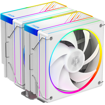  Кулер ID-Cooling Frozn A620 ARGB White Soc-AM5/AM4/1151/1200/2066/1700 4-pin 29.9dB Al+Cu 270W 1200gr LED Ret 