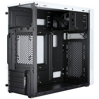  Корпус Ginzzu D390 2*USB 2.0,AU White Window 