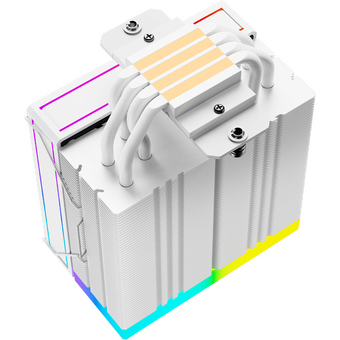  Кулер ID-Cooling Frozn A410 ARGB White Soc-AM5/AM4/1151/1200/2066/1700 4-pin 29.9dB Al+Cu 230W 730gr LED Ret 