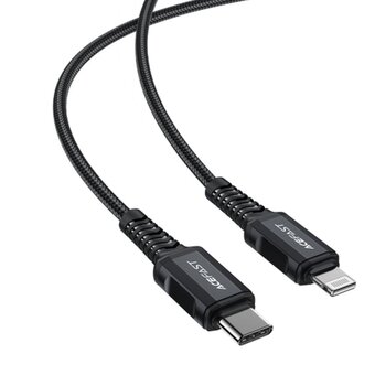  Кабель ACEFAST C4-01 USB-C to Lightning aluminum alloy charging data cable (1.8m) Black 