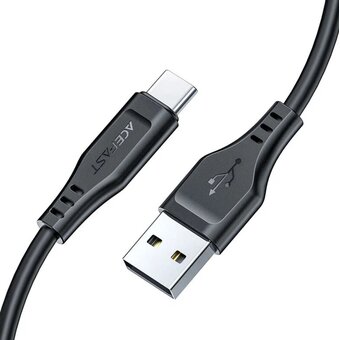  Кабель ACEFAST C3-04 USB-A to USB-C TPE charging data cable Black 