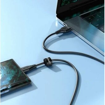 Кабель ACEFAST C3-09 USB-A to Micro-USB TPE charging data cable Black 