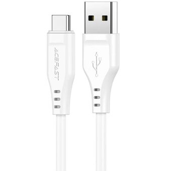  Кабель ACEFAST C3-04 USB-A to USB-C TPE charging data cable White 