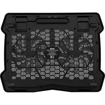  Подставка для ноутбука Buro BU-LCP150-B213 15" металлическая сетка/пластик черный 