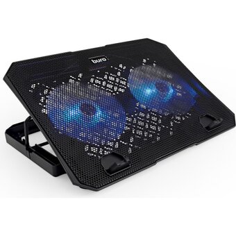  Подставка для ноутбука Buro BU-LCP150-B213 15" металлическая сетка/пластик черный 