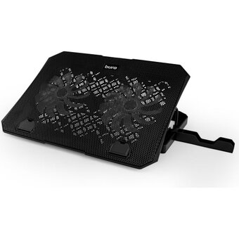  Подставка для ноутбука Buro BU-LCP150-B213 15" металлическая сетка/пластик черный 