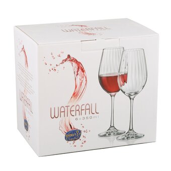  Набор бокалов для вина CRYSTALEX CR350101W Waterfall 6шт 350мл 
