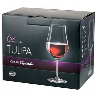  Набор бокалов для вина CRYSTALEX CR450101T Tulipa 6шт 450мл 