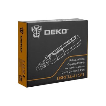  Гравер аккумуляторный DEKO DKRT 3.6-Li SET 063-1400 