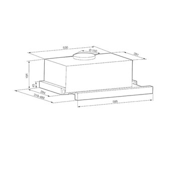  Вытяжка GRAUDE DHF 60.0 S черная 