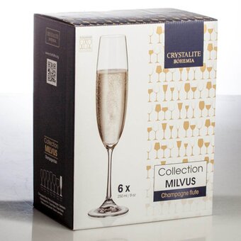  Бокал для шампанского BOHEMIA 1SD22/250 (348164) Barbara Milvus, 250 мл,6 шт, 