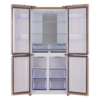  Холодильник TESLER RCD-482I Beige Glass 
