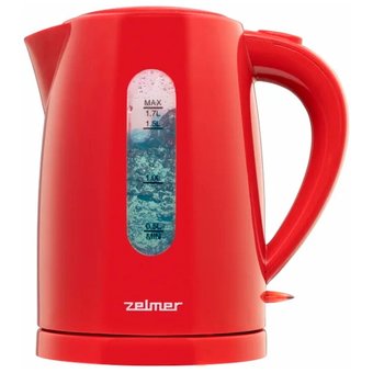  Чайник ZELMER ZCK7616R красный, 1,7л, 2200Вт, пластик 