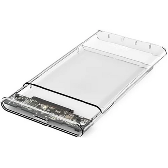  Внешний корпус NETAC WH11 (NT07WH11-30B0) для HDD/SSD 2.5" SATA - USB3.0 прозрачный, A to B cable 