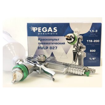  Краскопульт пневматический Pegas pneumatic HVLP827 (2713) 