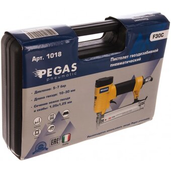  Пневмопистолет гвоздезабивной Pegas pneumatic F30C (1018) 