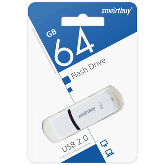  USB-флешка SMARTBUY SB64GBPN-W UFD 2.0 064GB Paean White 