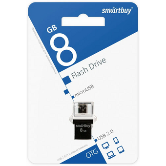  USB-флешка SMARTBUY SB8GBPO-K 8GB Poko Series OTG Black 