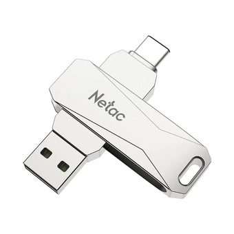  USB-флешка Netac U782C (NT03U782C-512G-30PN) 512Gb, USB3.0+TypeC, металлическая 