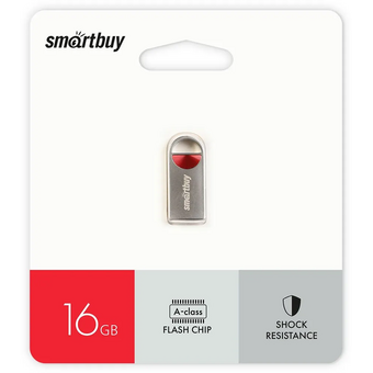  USB-флешка SMARTBUY SB16GBMC8 UFD 2.0 16GB MC8 Metal Red 