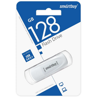  USB-флешка SMARTBUY SB128GB3SCW UFD 3.0/3.1 128GB Scout White 