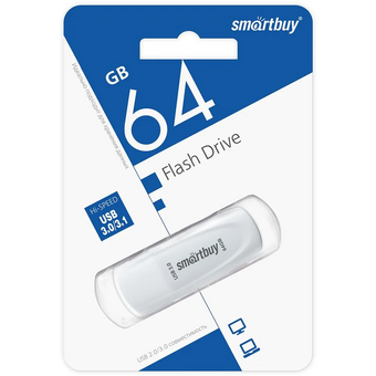  USB-флешка SMARTBUY SB064GB3SCW UFD 3.0/3.1 064GB Scout White 